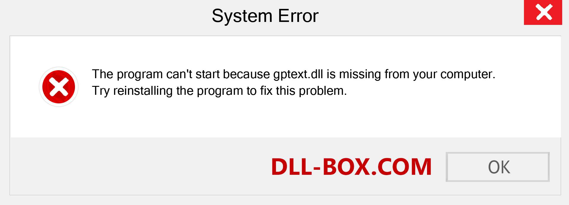  gptext.dll file is missing?. Download for Windows 7, 8, 10 - Fix  gptext dll Missing Error on Windows, photos, images